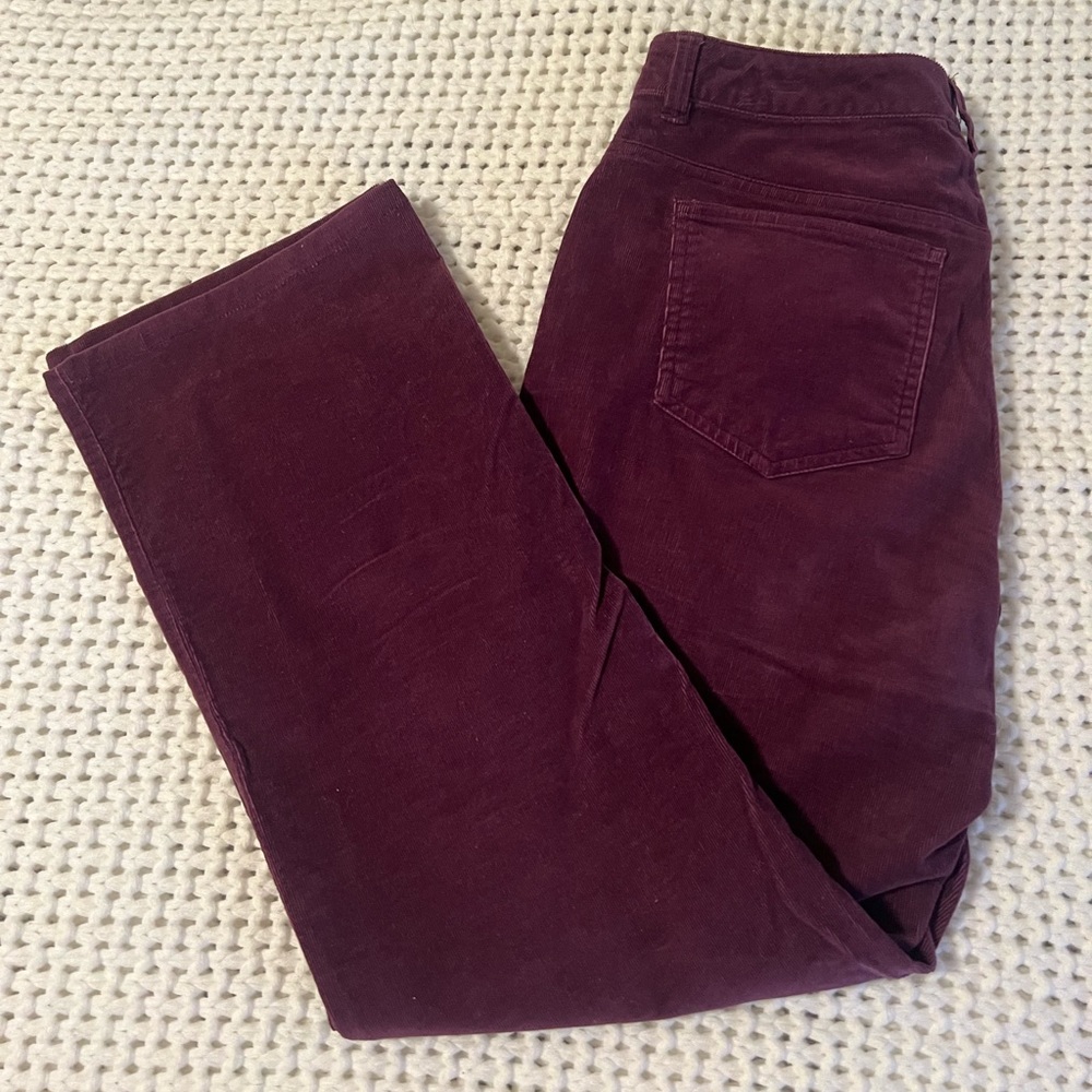 Purple Corduroy Pants - size 10p loose fit